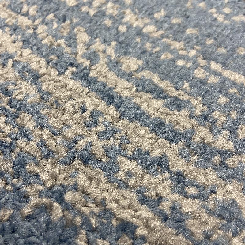 Килим фризе з невисоким ворсом Macio Gray/Blue 02239A