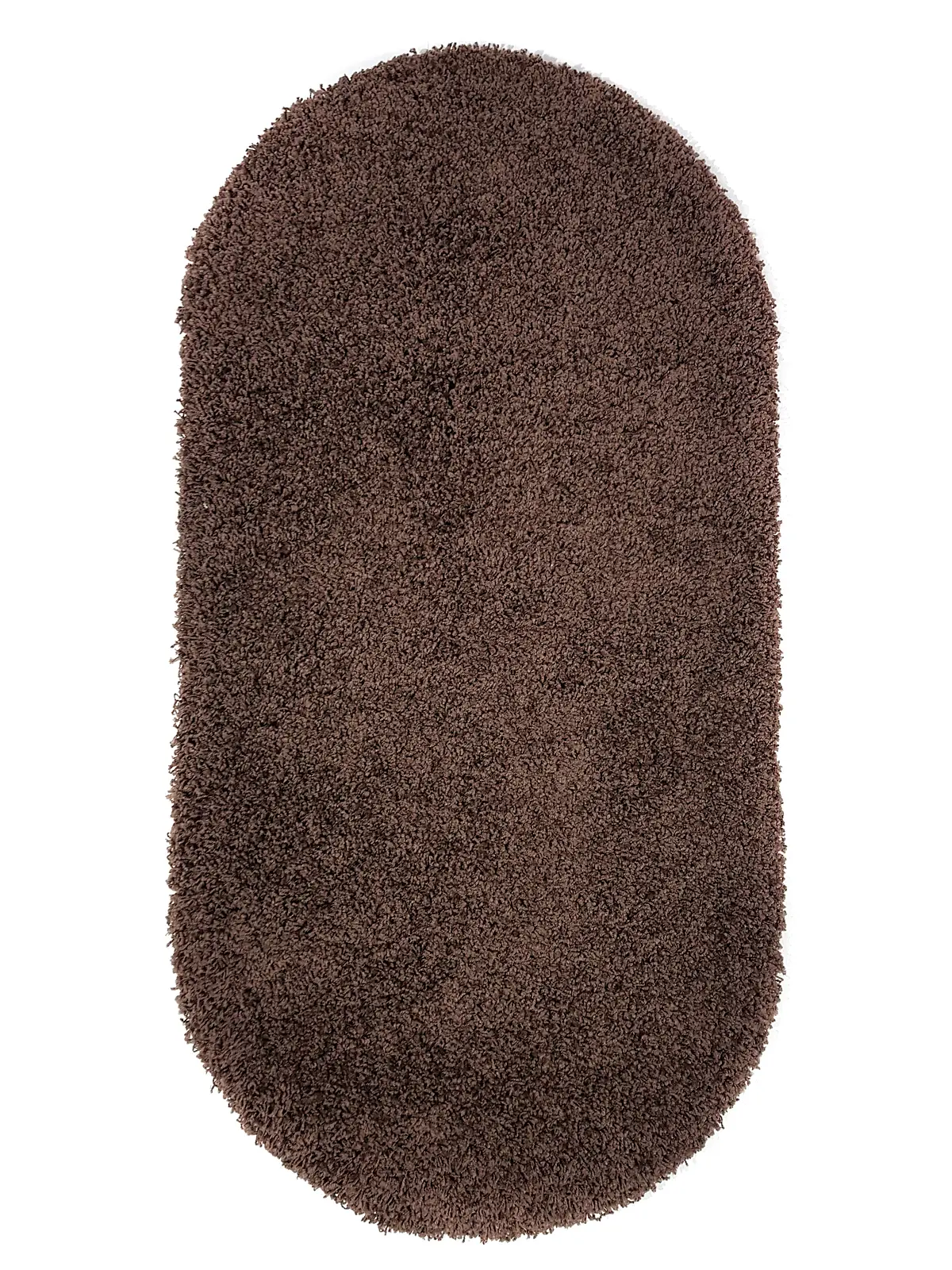 Пухнастий килим Plumis Lux DARK BROWN 6365A