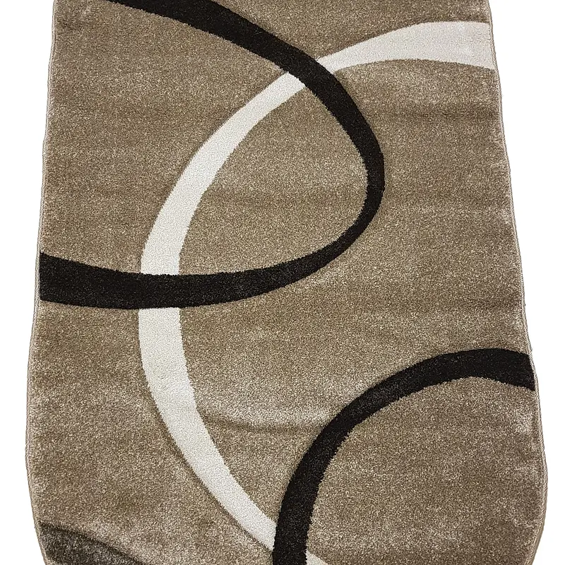 Килим з художньою стрижкою Tropica BEIGE D508B