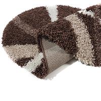 Пухнастий килим Plumis Lux DARK BROWN 7368A
