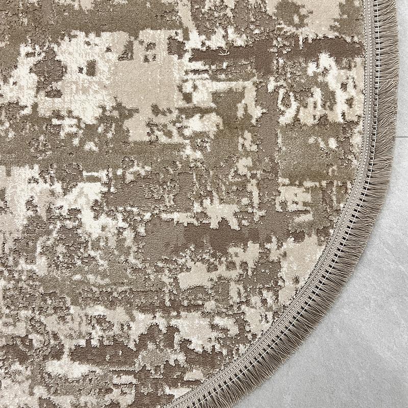 Килим з комбінованим ворсом и термоусадкой Glacia BEIGE 03935A