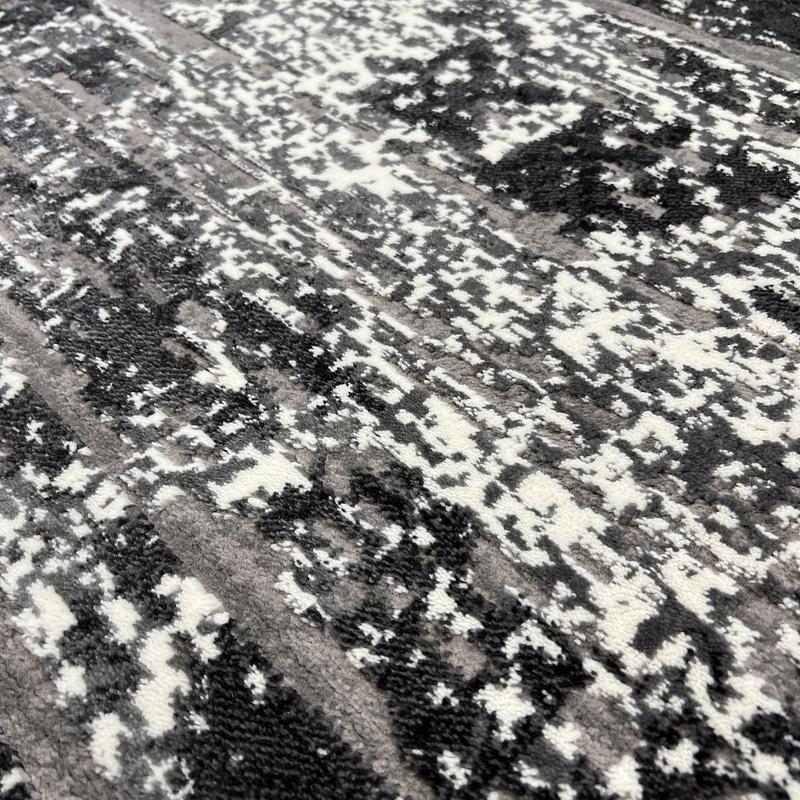 Килим з комбінованим ворсом и термоусадкой Glacia Gray 03648A