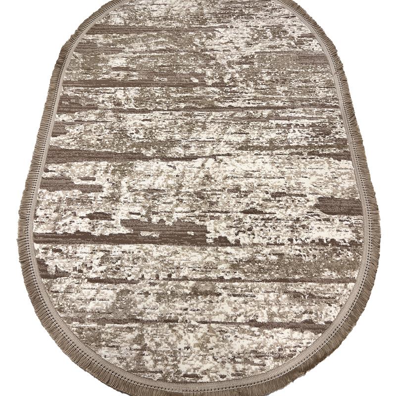 Килим з комбінованим ворсом и термоусадкой Glacia BEIGE 03648A