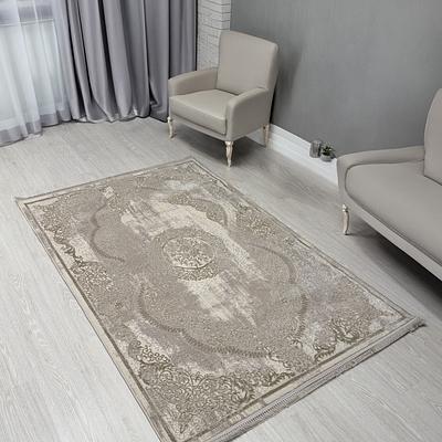 Килим з комбінованим ворсом и термоусадкой Glacia beige 08352A
