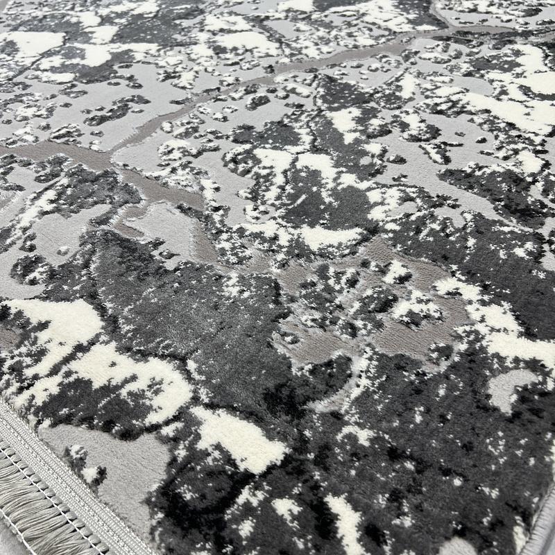 Килим з комбінованим ворсом и термоусадкой Glacia Gray 08148A