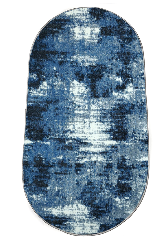 Килим фризе з невисоким ворсом Macio Gray/Blue 02619A