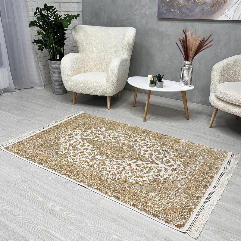 Килим з бамбукової нитки Heritex Imperia Золотий 1769