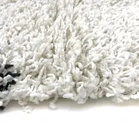 Пухнастий килим Plumis Lux WHITE 7368В