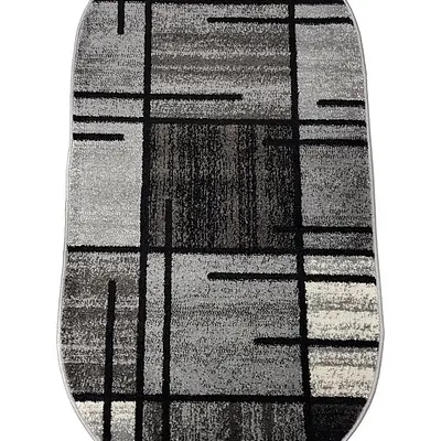 Килим фризе з невисоким ворсом Macio Gray 02239A