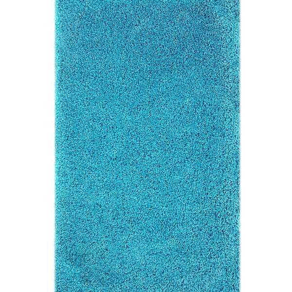 Пухнастий килим Plumis Lux голубой aqua 6365A