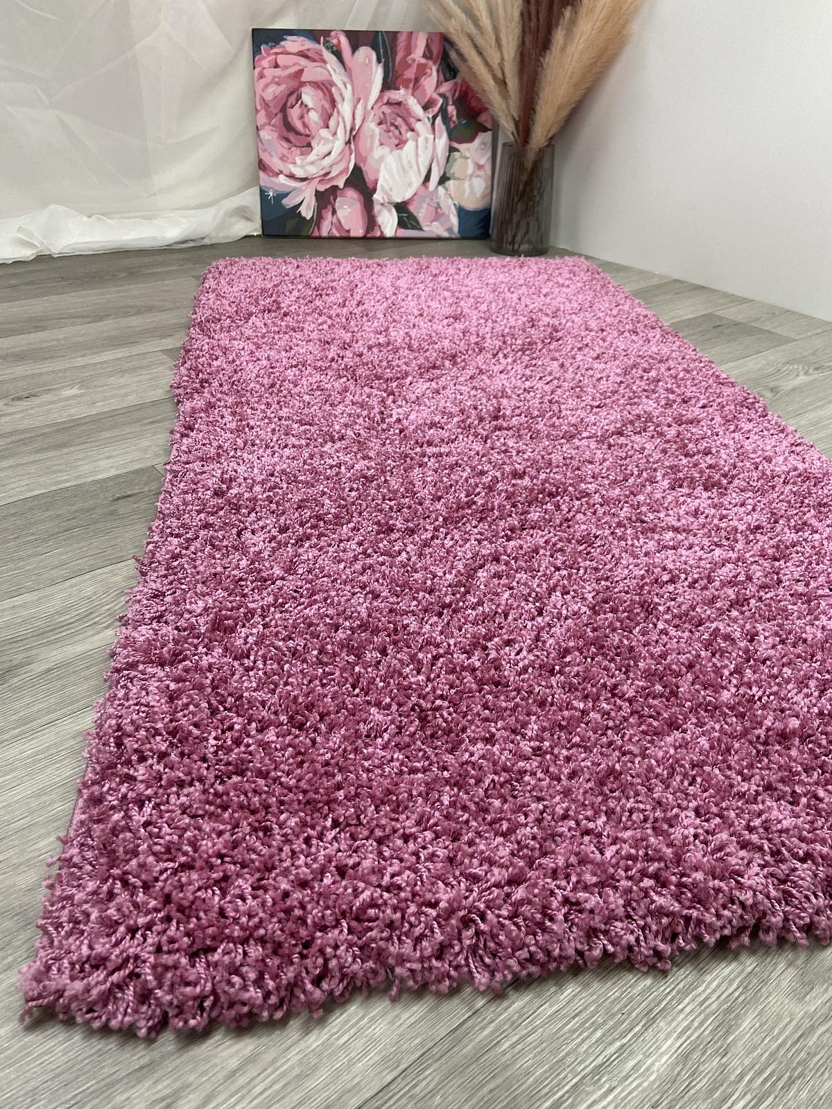 Пухнастий килим Plumis Lux DARK PINK 6365A