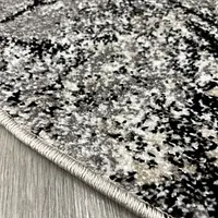 Килим фризе з невисоким ворсом Lumis Gray/Beige 02624B