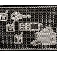 Безворсовий придверний килимок на гумовій основі Versa антрацит 19685/80