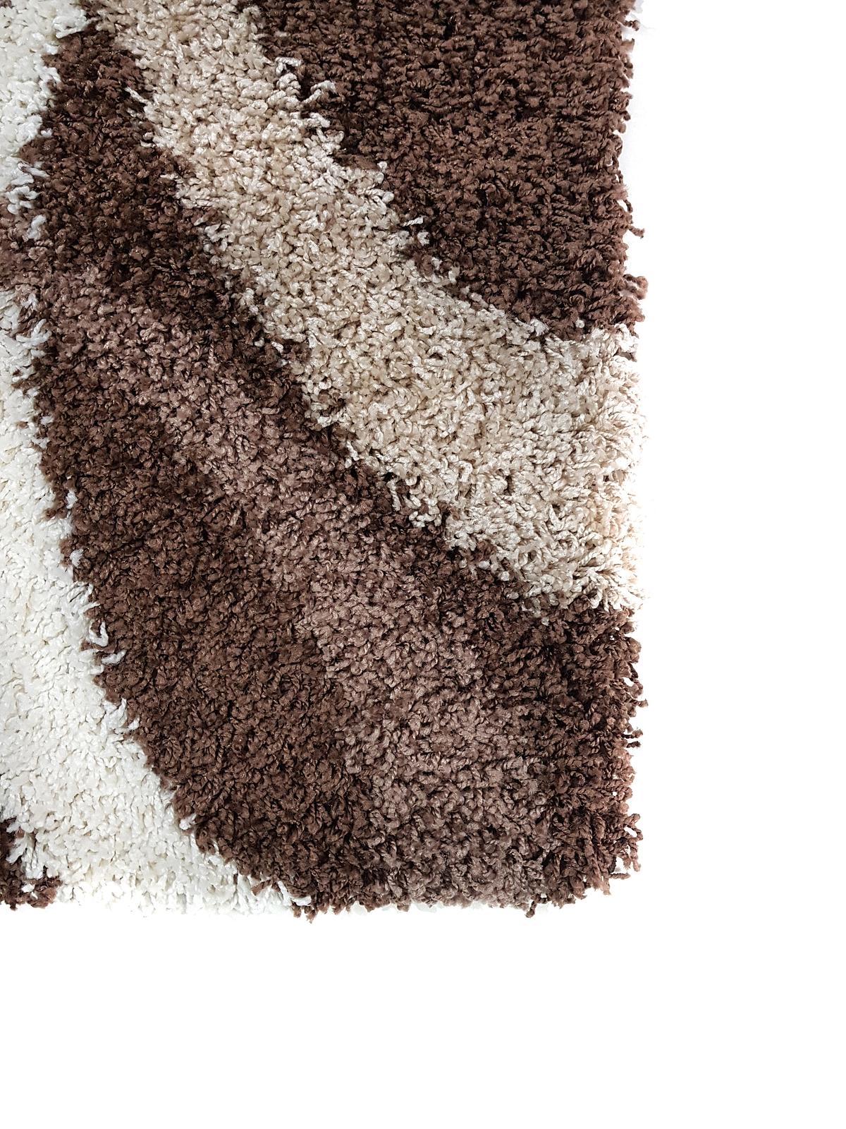Пухнастий килим Plumis Lux DARK BROWN 7368A