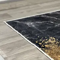 Універсальний килим на прогумованій основі Verda Stone Бело-чорний мармур Білий A140