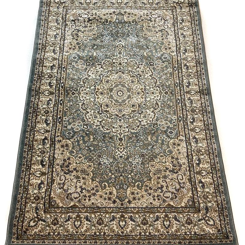 Килим хітсет з невисоким щільним ворсом Luxia BLUE 8582T