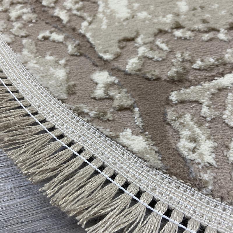 Килим з комбінованим ворсом и термоусадкой Glacia BEIGE 08148A