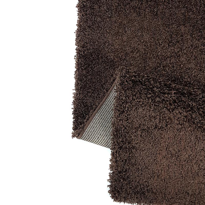 Пухнастий килим Plumis Lux DARK BROWN 6365A