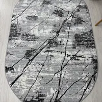 Килим з невисоким ворсом Soltega сірий Gray 09464A