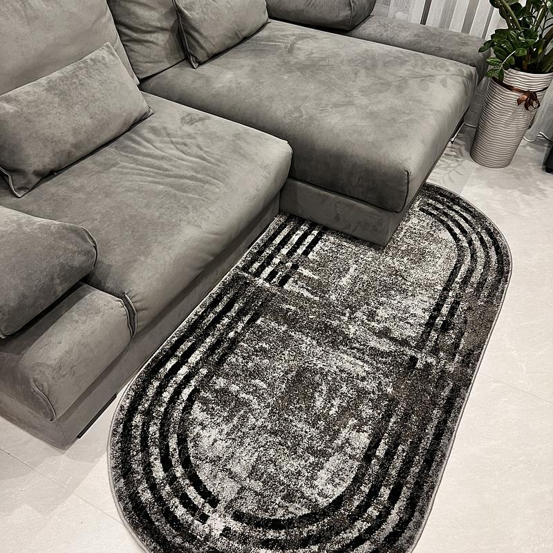Килим фризе з невисоким ворсом Macio Gray 08559A
