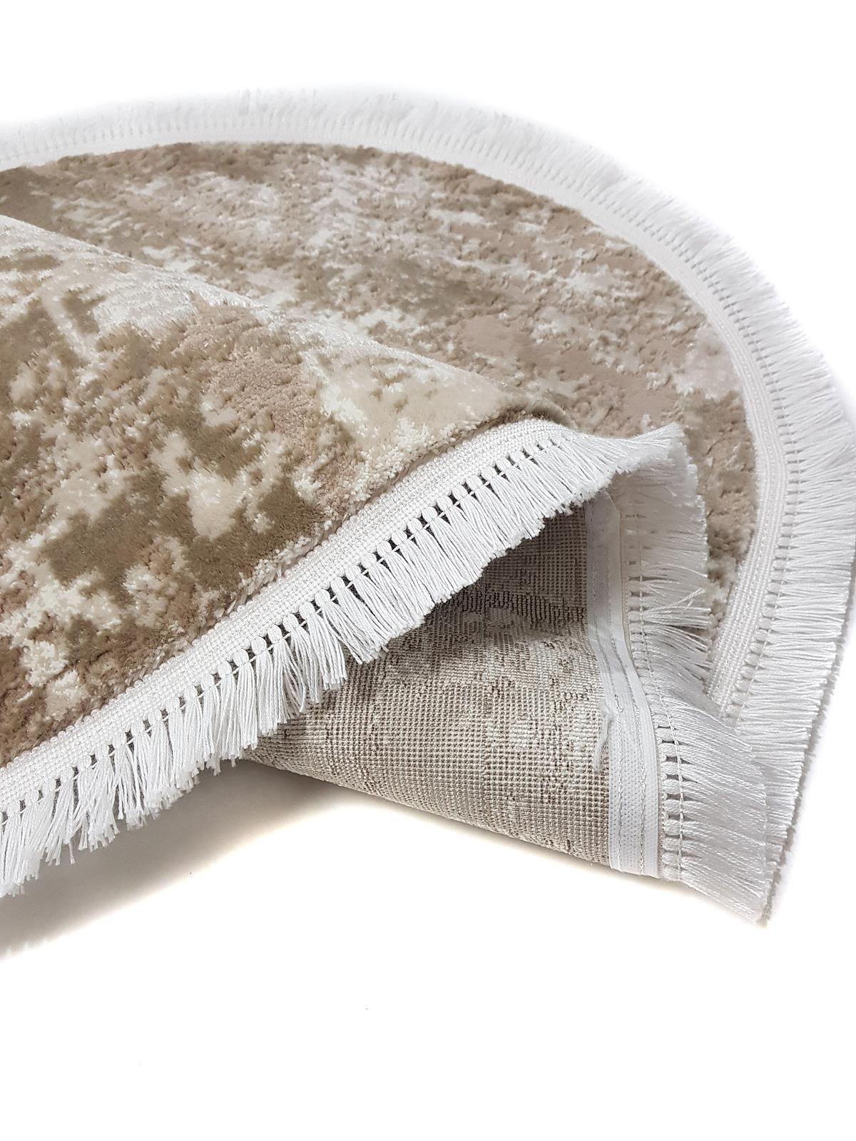 Килим з комбінованим ворсом и термоусадкой Glacia BEIGE 03935A