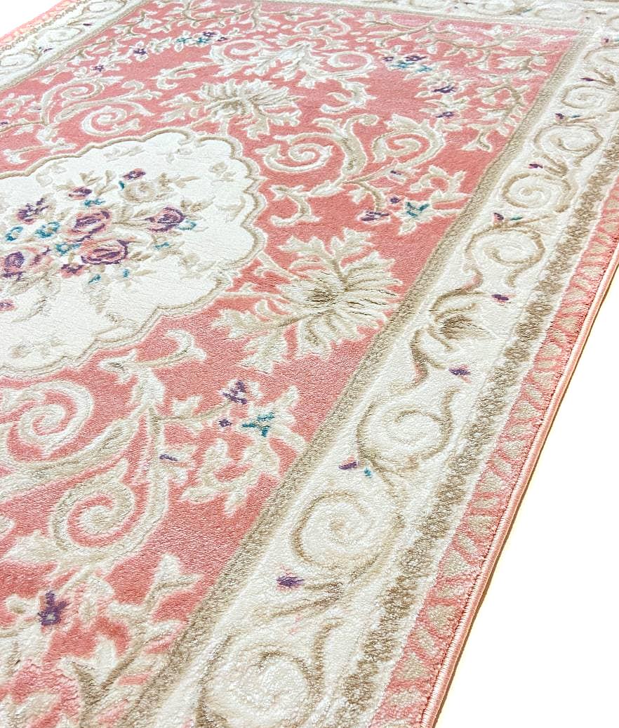 Класичний килим Flora PINK / PINK P659B