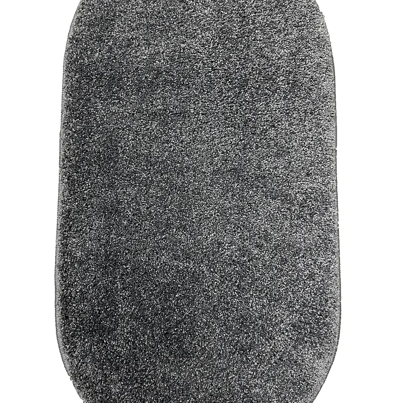 Пухнастий килим Plumeria dark gray 12500/60