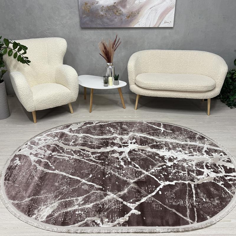 Килим з невисоким ворсом Vortex Коричневий 4640A A.KAHVE / KAHVE