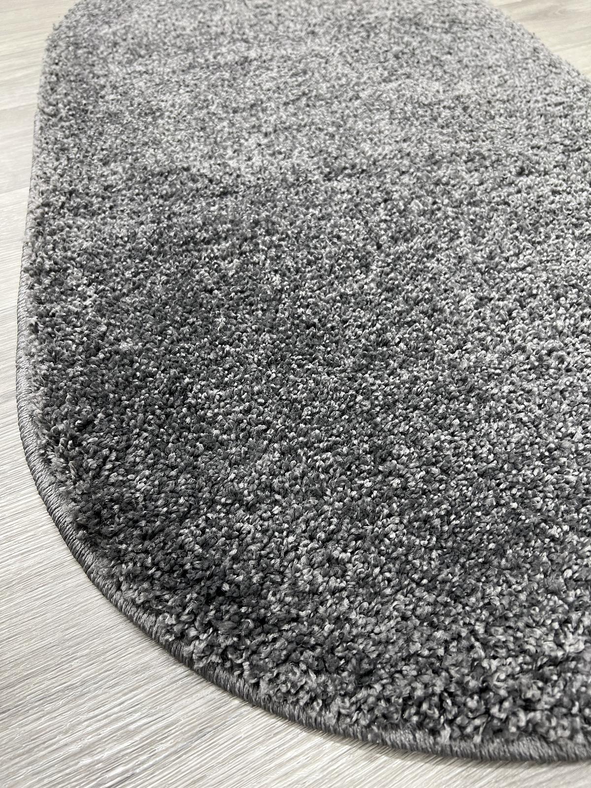 Пухнастий килим Plumeria dark gray 12500/60