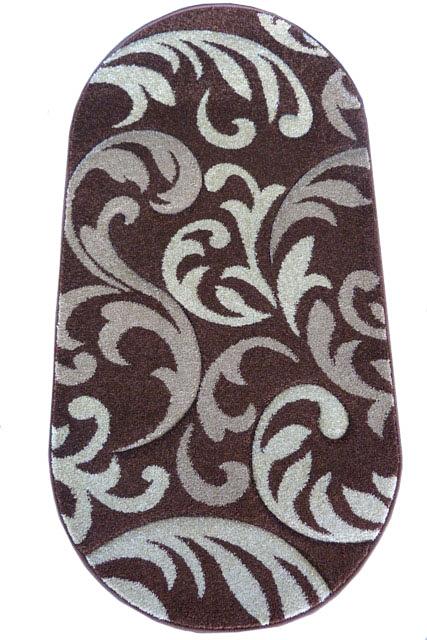 Килим з художньою стрижкою Curlex BROWN 4397A