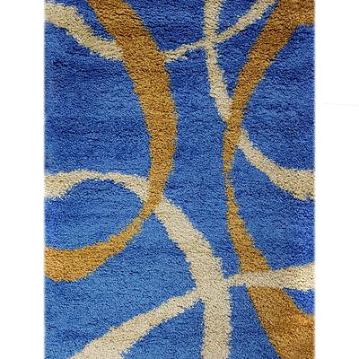 Пухнастий килим Plumis Lux BLUE 7368G