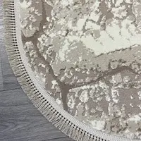 Килим з комбінованим ворсом и термоусадкой Glacia BEIGE 08148A