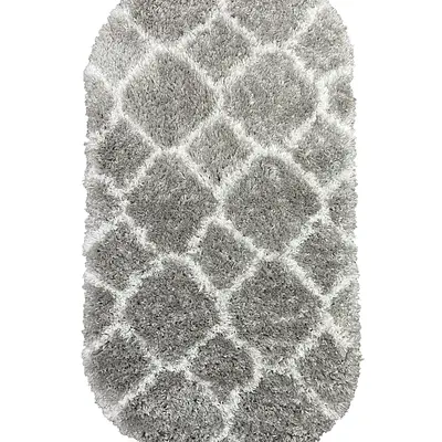 Пухнастий килим Quietis Gray P543A