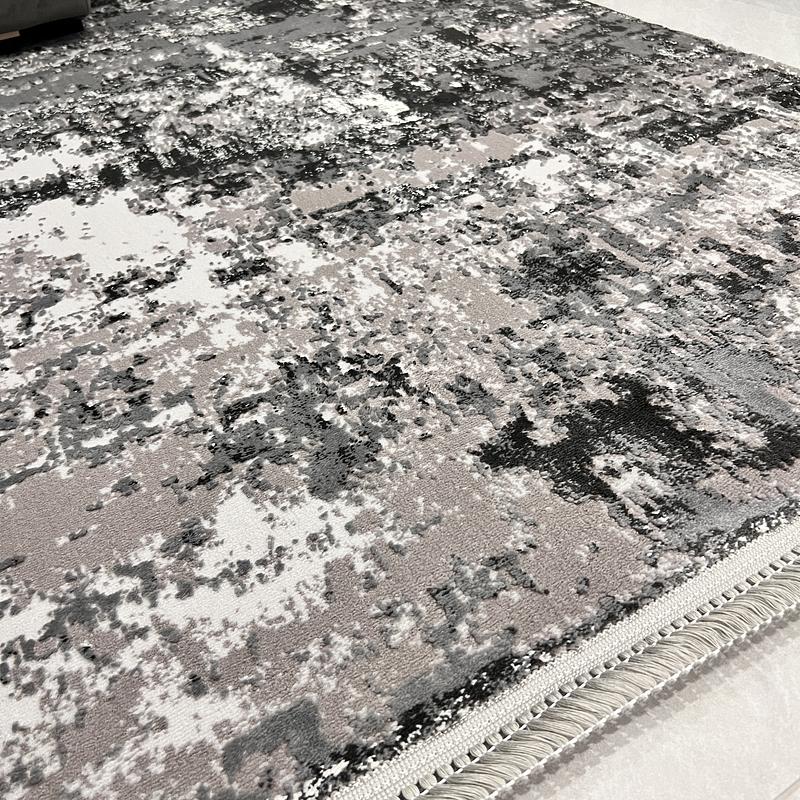 Килим з комбінованим ворсом и термоусадкой Glacia Gray 03935A