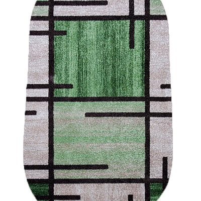 Килим фризе з невисоким ворсом Macio Beige\Green 02239A