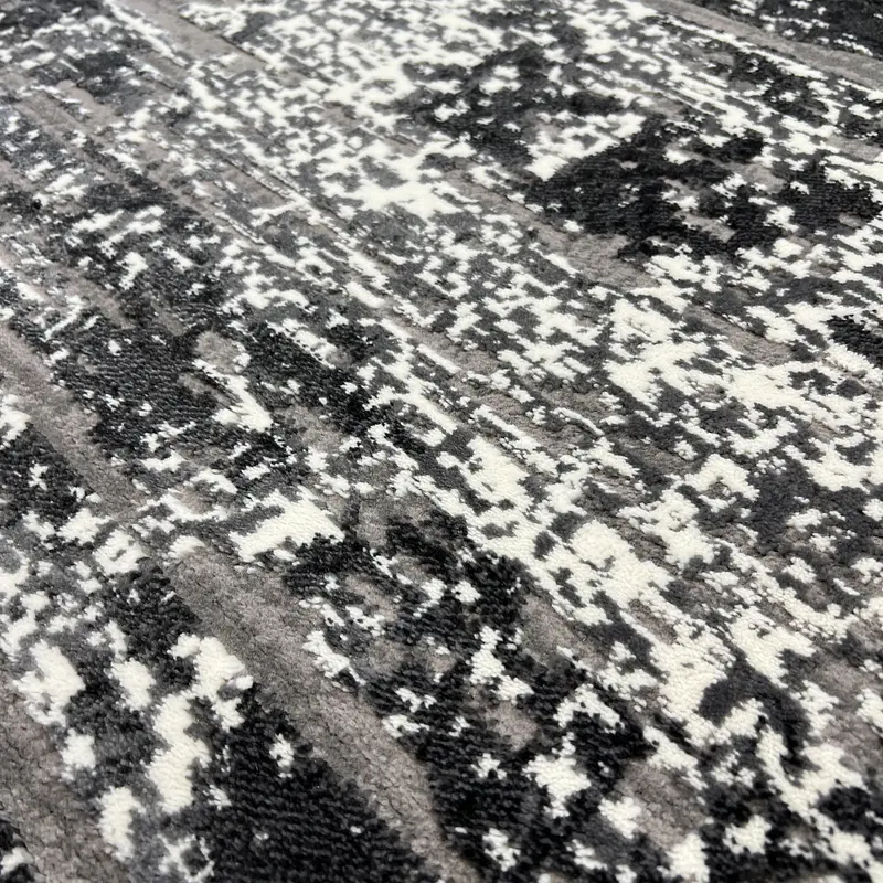Килим з комбінованим ворсом и термоусадкой Glacia Gray 03648A