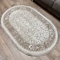 Килим з комбінованим ворсом и термоусадкой Glacia BEIGE 03977A