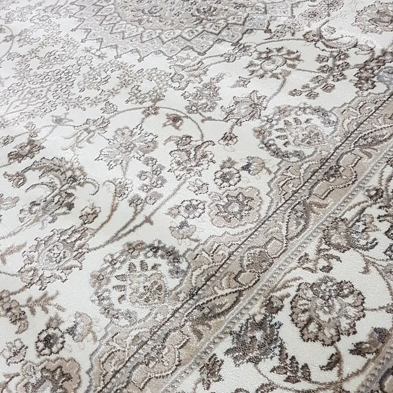Класичний килим з поліестеру Argentum WHITE 4260D