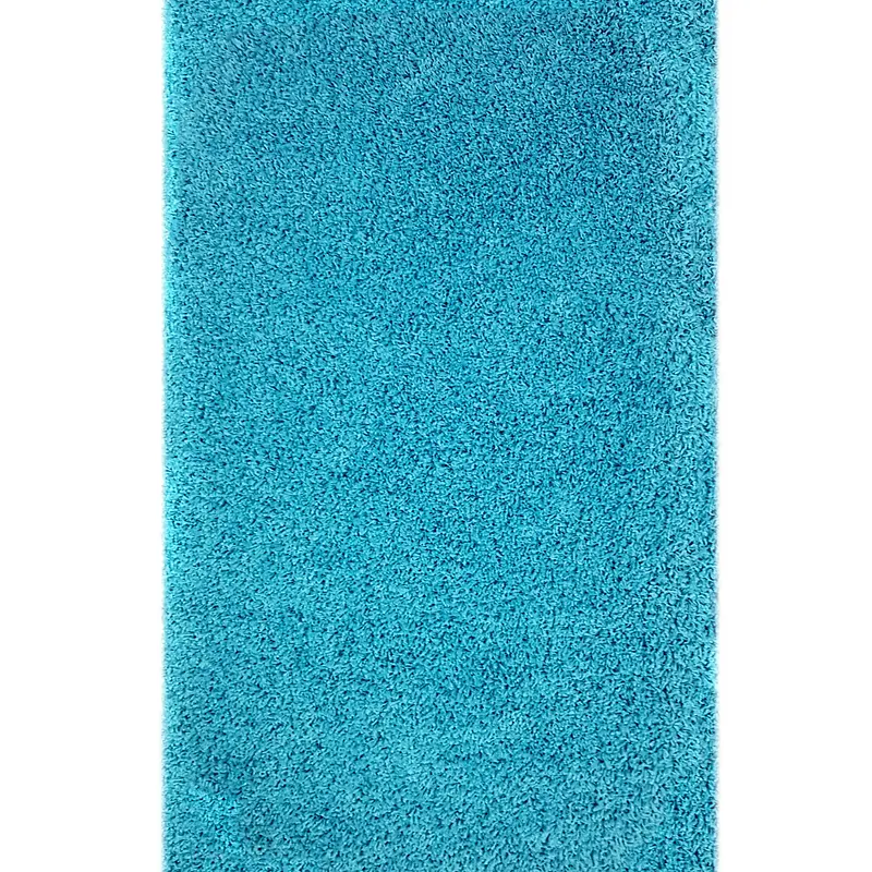 Пухнастий килим Plumis Lux голубой aqua 6365A