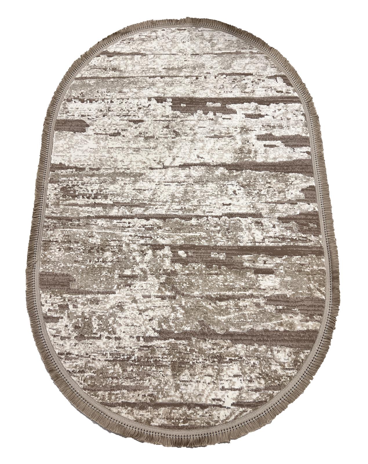 Килим з комбінованим ворсом и термоусадкой Glacia BEIGE 03648A