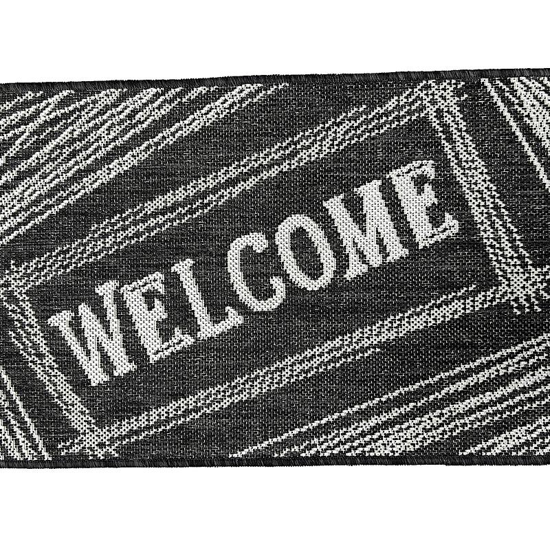 Безворсовий придверний килимок на гумовій основі Versa антрацит 19158/80