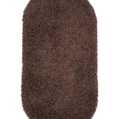 Пухнастий килим Plumis Lux DARK BROWN 6365A