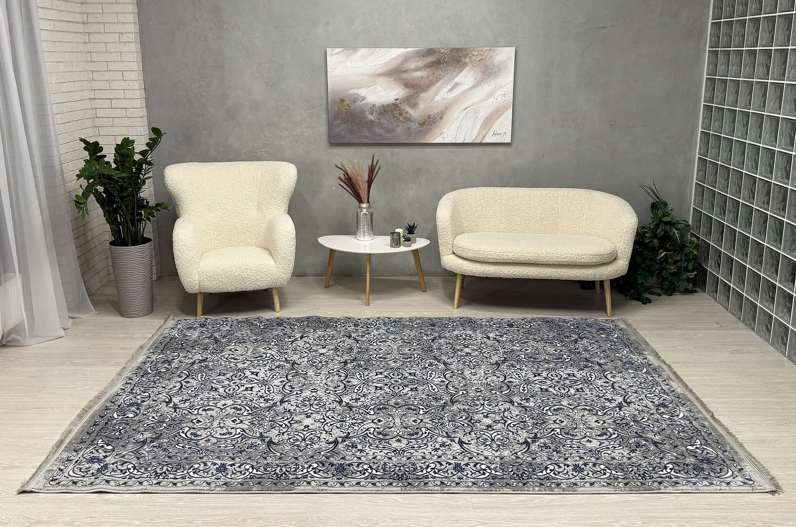 Килим з термоусадкою Aquila Mavi 2771A