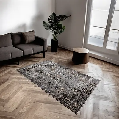 Килим з невисоким ворсом Mara сірий Gray 24136/116