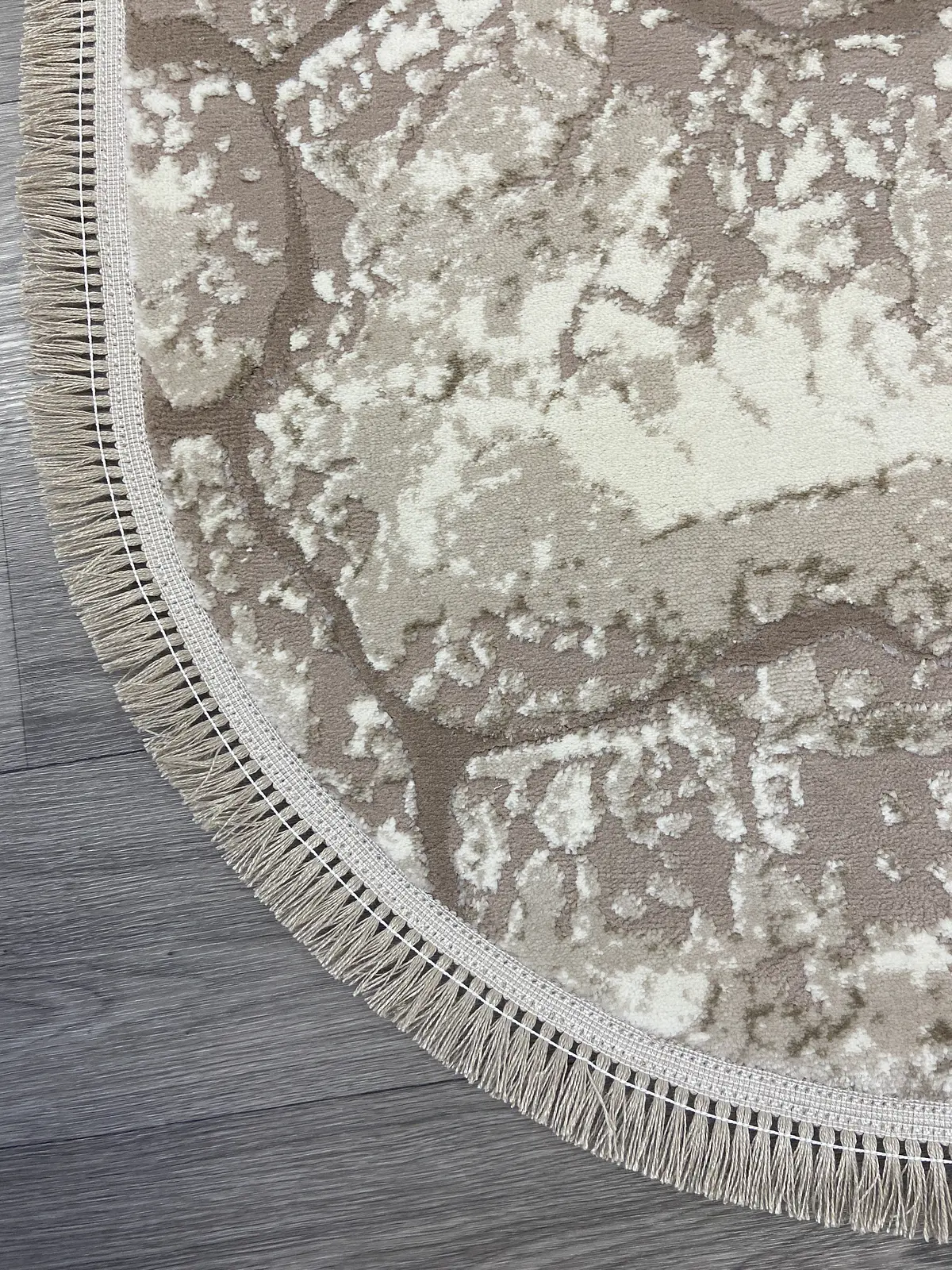 Килим з комбінованим ворсом и термоусадкой Glacia BEIGE 08148A