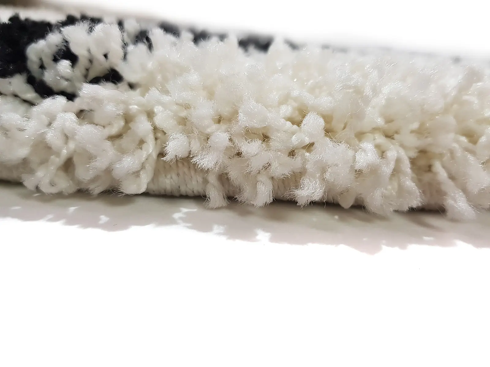 Пухнастий килим Plumis Lux WHITE 7368В