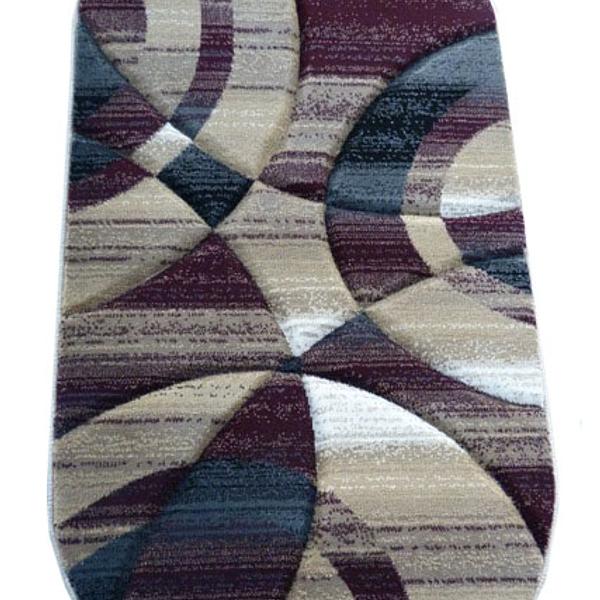 Килим з художньою стрижкою Curlex Pro BURGUNDY 4332B
