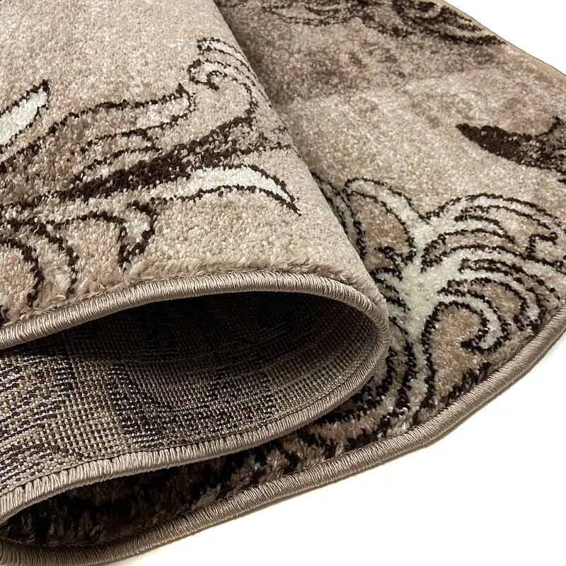 Килим фризе з невисоким ворсом Macio Beige 02584A