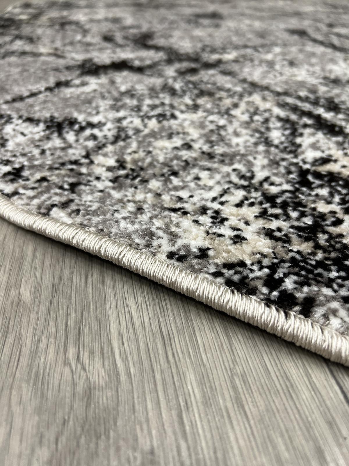 Килим фризе з невисоким ворсом Lumis Gray/Beige 02624B