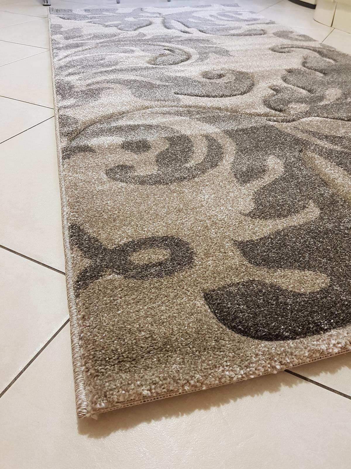 Килим з художньою стрижкою Tropica beige C586A